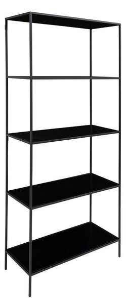 Černá kovová knihovna 80x170x36 cm Vita – House Nordic
