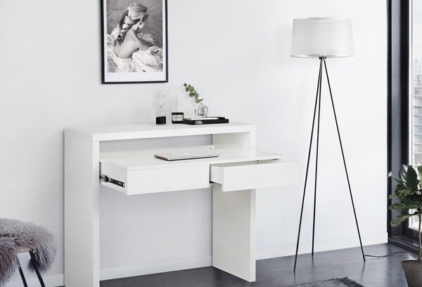 Pracovní stůl s výsuvnou deskou Console Mel