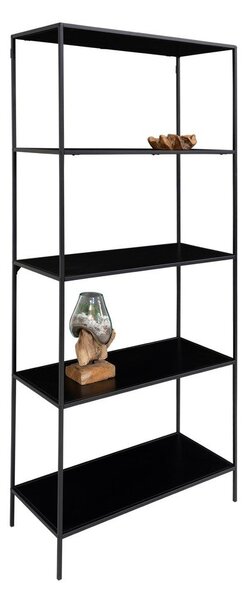 Černá kovová knihovna 80x170x36 cm Vita – House Nordic