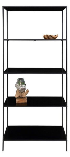 Černá kovová knihovna 80x170x36 cm Vita – House Nordic