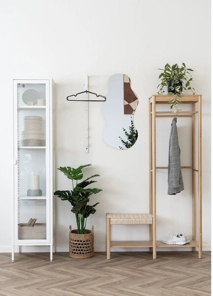 Bílá kovová vitrína 40x180 cm Brisbane – House Nordic