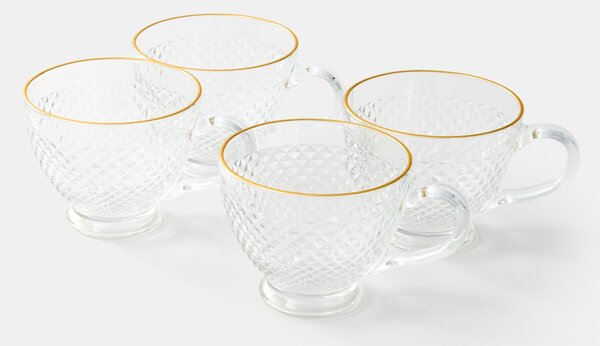 Sinsay - Skleněné hrnky 4 pack - clear