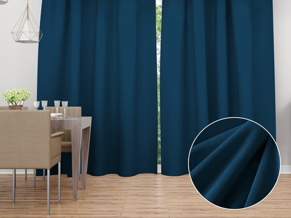 Biante Sametový závěs Velvet Premium SVP-028 Petrolejově modrý - šířka 135 cm 135x140 cm