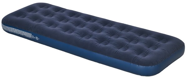 Outsunny Přenosná Jednolůžková Nafukovací Postel s Integrovanou Ruční Pumpou, Vydaná Povrch, pro Kempování a Cestování - 191 x 73 x 22 cm, Modrá | Aos