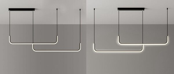 Toolight Toolight, LED stropní svítidlo APP980-1CP, černá, OSW-05481