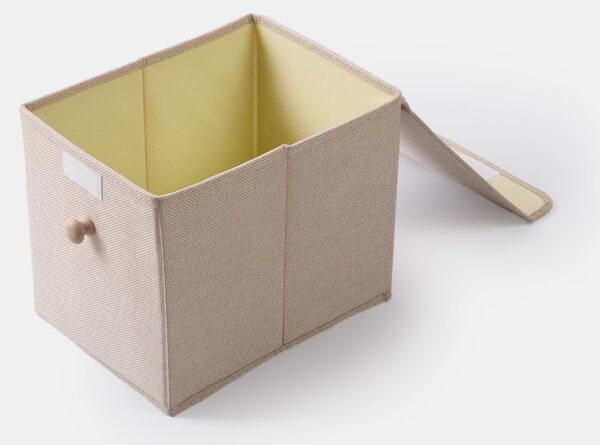 Sinsay - Úložný box s víkem a úchytkou - béžová