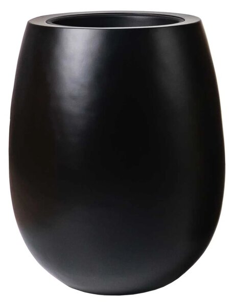 Designový květináč BALAO , sklolaminát, 50x40 cm, černá