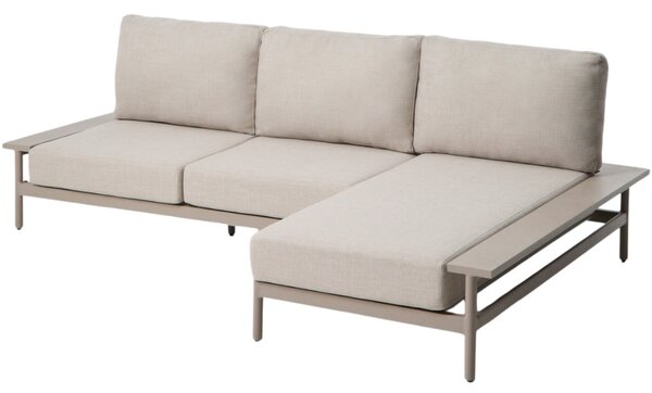 Kave Home Béžová zahradní rohová pohovka Vathi 250 cm, pravá