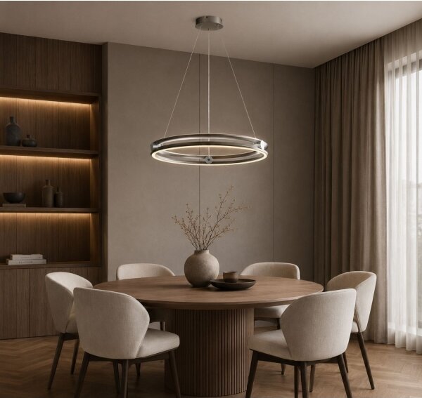 Rabalux 72277 - LED Stm lustr na lanku TRIXO 60W/230V 3000-6500K šedá+DO