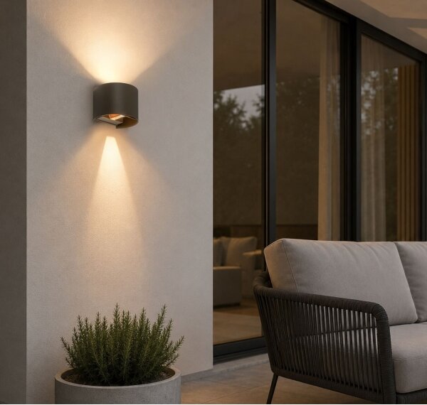 Rabalux 77217 - LED Ven nástěnné sv VIRNA 5W/230V 2700/4000/6500K IP54 béžová