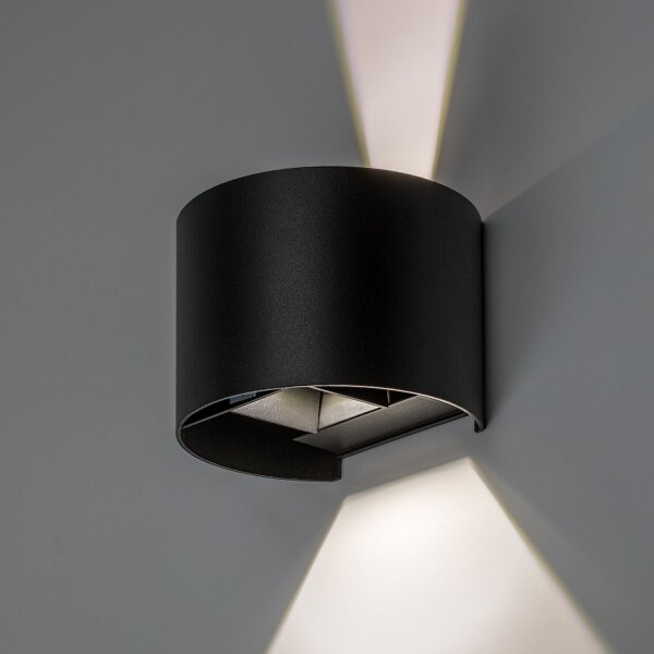 Rabalux 77218 - LED Ven nástěnné sv VIRNA 5W/230V 2700/4000/6500K IP54 černá