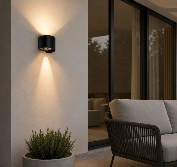 Rabalux 77218 - LED Ven nástěnné sv VIRNA 5W/230V 2700/4000/6500K IP54 černá