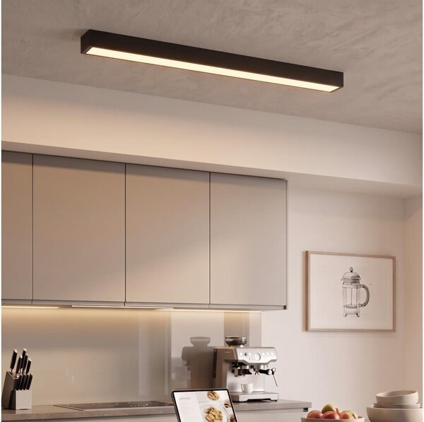 LED Přisazený/lustr na lanku LED/44W/230V 3000K 120 cm černá