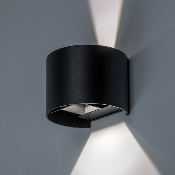 Rabalux 77218 - LED Ven nástěnné sv VIRNA 5W/230V 2700/4000/6500K IP54 černá