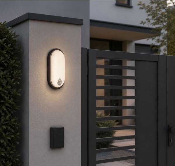 Rabalux 77231 - LED Ven stropní svítidlo se senzorem HORT2 15W/230V IP65 černá