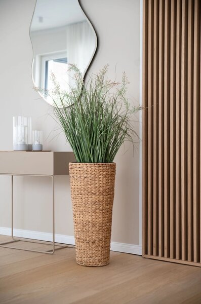 Květináč CLASSIC ROUND, vodní hyacint, výška 60 cm, natur