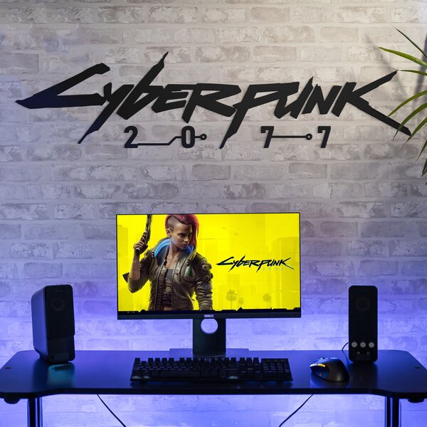 DUBLEZ | Dřevěný obraz na stěnu - Cyberpunk 2077 | Obraz