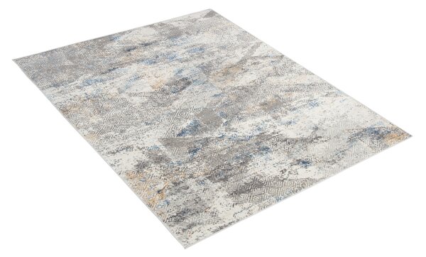 Makro Abra Moderní kusový koberec PORTLAND G500B bílý modrý Rozměr: 200x300 cm