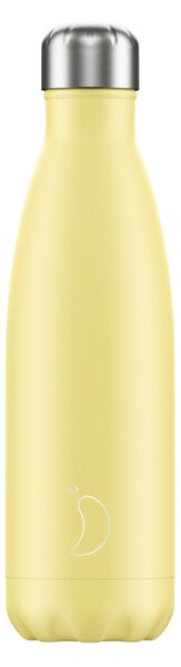 Termoláhev Chilly's Bottles - pastelově žlutá 500ml, edice Original