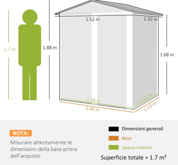 Zahradní kůlna Outsunny z pozinkované oceli, skladovací kůlna na nářadí se šikmou střechou a 4 ventilačními otvory, 152x132x188cm, tmavě šedá a bílá |