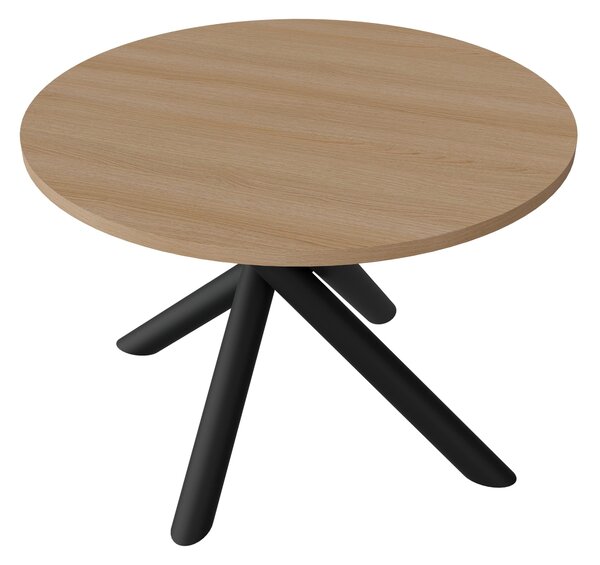 Kulatý jídelní stůl 110 cm Ossla (dub lindberg)