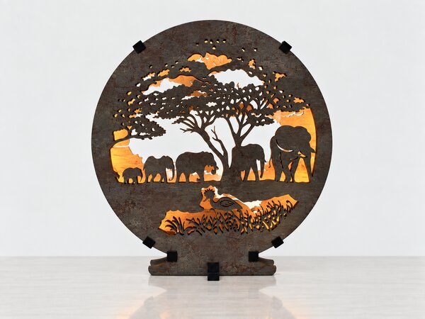"Sloni" lampa 20x22 cm provedení povrchu: dub
