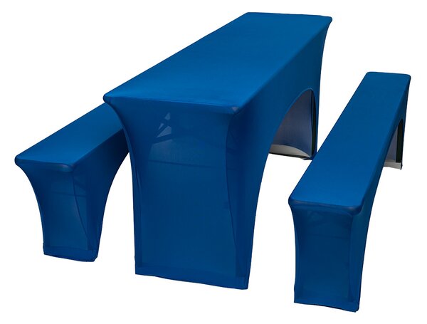 TENTino Elastický potah STANDARD na pivní set 200x50 - 200x70 cm Barva ubrusu: ŠAMPAŇ / CHAMPAGNE