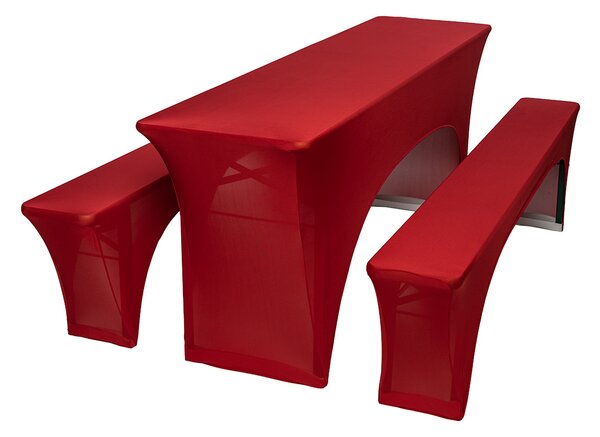 TENTino Elastický potah STANDARD na pivní set 200x50 - 200x70 cm Barva ubrusu: ŠAMPAŇ / CHAMPAGNE