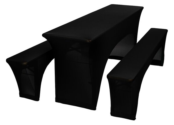 TENTino Elastický potah STANDARD na pivní set 200x50 - 200x70 cm Barva ubrusu: ŠAMPAŇ / CHAMPAGNE