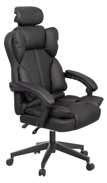 Ředitelská otočná židle LUX, ve více typech-černá