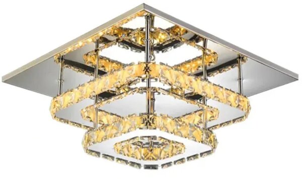 Toolight - Stropní lampa Crystal LED - chrom/zlatá - APP409-C