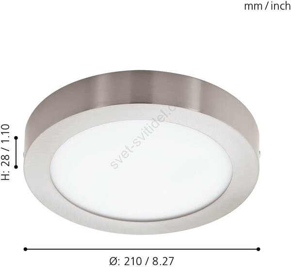 Eglo 900114 - LED Stmívatelné koupelnové svítidlo FUEVA-Z LED/16,5W/230V IP44 EG900114