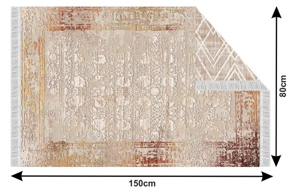 Oboustranný koberec s třásněmi NESRIN Tempo Kondela 80x150 cm