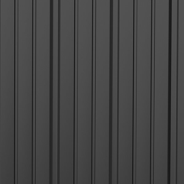 Outsunny Úložná Kůlna s Šikmou Střechou 1,34m² Zahradní Dům Nářaďový Šop Lockable Utility Cabinet Zinková Ocel Černá 161,5 x 94,5 x 196 cm | Aosom
