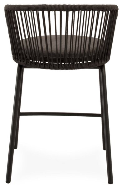 Somcasa Antracitová kovová barová židle Pierre 64,5 cm