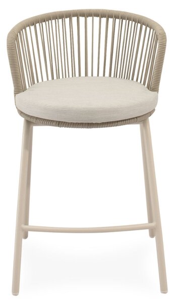 Somcasa Béžová kovová barová židle Pierre 64,5 cm