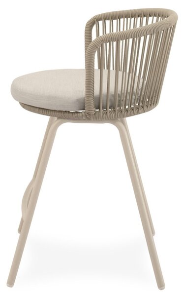 Somcasa Béžová kovová barová židle Pierre 64,5 cm