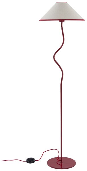 Jotex Červená kovová stojací lampa JULIET 148 cm