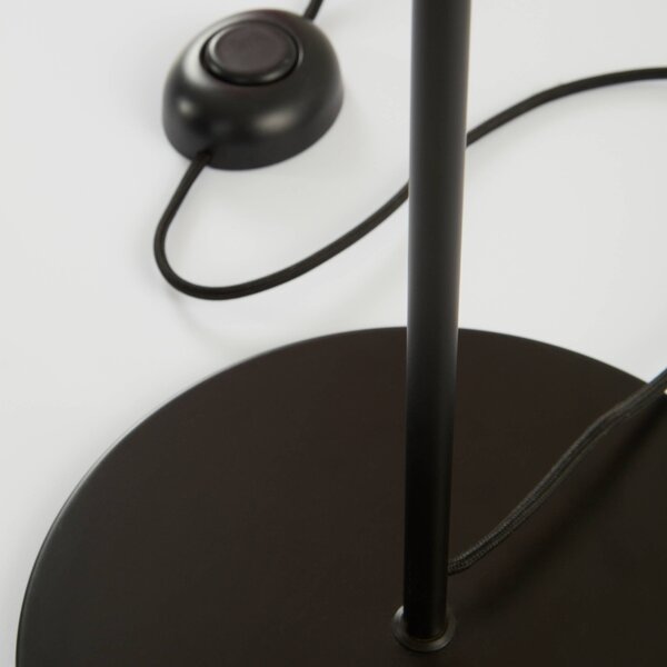 Jotex Černá kovová stojací lampa JULIET 148 cm