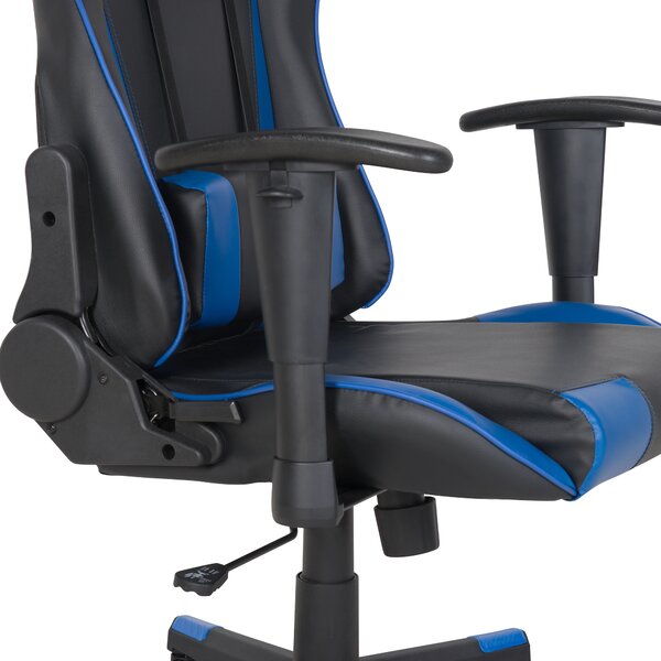 Kancelářská židle GAMER Umělá kůže Tmavě modrá