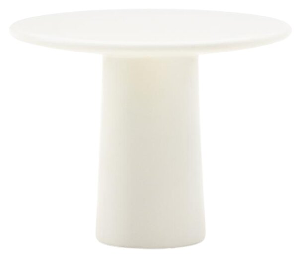 Bílý zahradní stolek Kave Home Albanella 65 cm