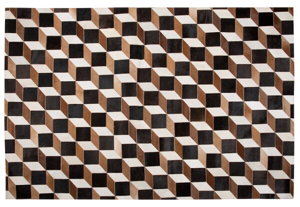 Koberec ALPKOY Hnědá 140 x 200 cm Kůže