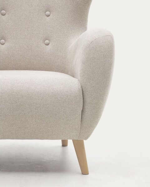 Béžové křeslo ušák Patio – Kave Home