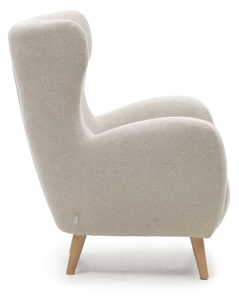 Béžové křeslo ušák Patio – Kave Home
