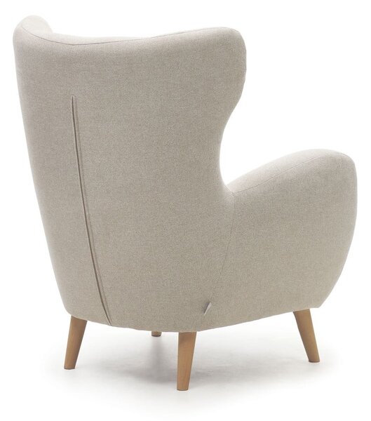 Béžové křeslo ušák Patio – Kave Home