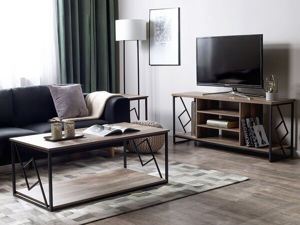 TV stolek FORRES Hnědá/Černá