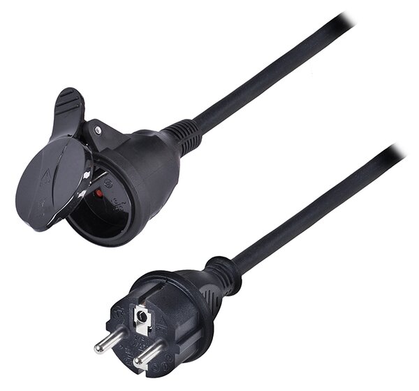 SOLIGHT Prodlužovací přívod 10m, 1 zásuvka IP44, 3 x 2.5mm2, kabel guma-neopren H07RN-F