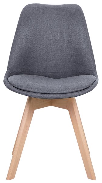 Sada 2 jídelních židlí DAKOTA II Tkanina Tmavě modrá