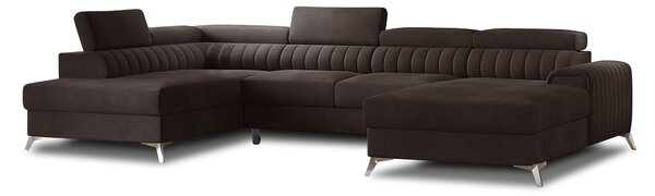Eltap Sedací souprava Lacante Materiál a barva potahu: Velvetmat 22 - tmavě hnědá, Orientace: levá
