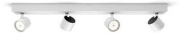 LED WarmGlow Bodové svítidlo Philips Star 56244/31/P0 bílé 2200K-2700K 4x4,5W